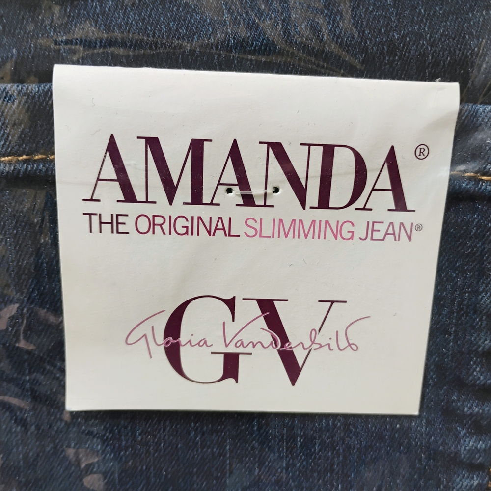 Gloria Vanderbilt Amanda Jeans in Dark Blue - Picture 3 of 4